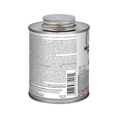 Image of Oatey Pipe Cement,16 fl oz,Gray 31095-1 Each