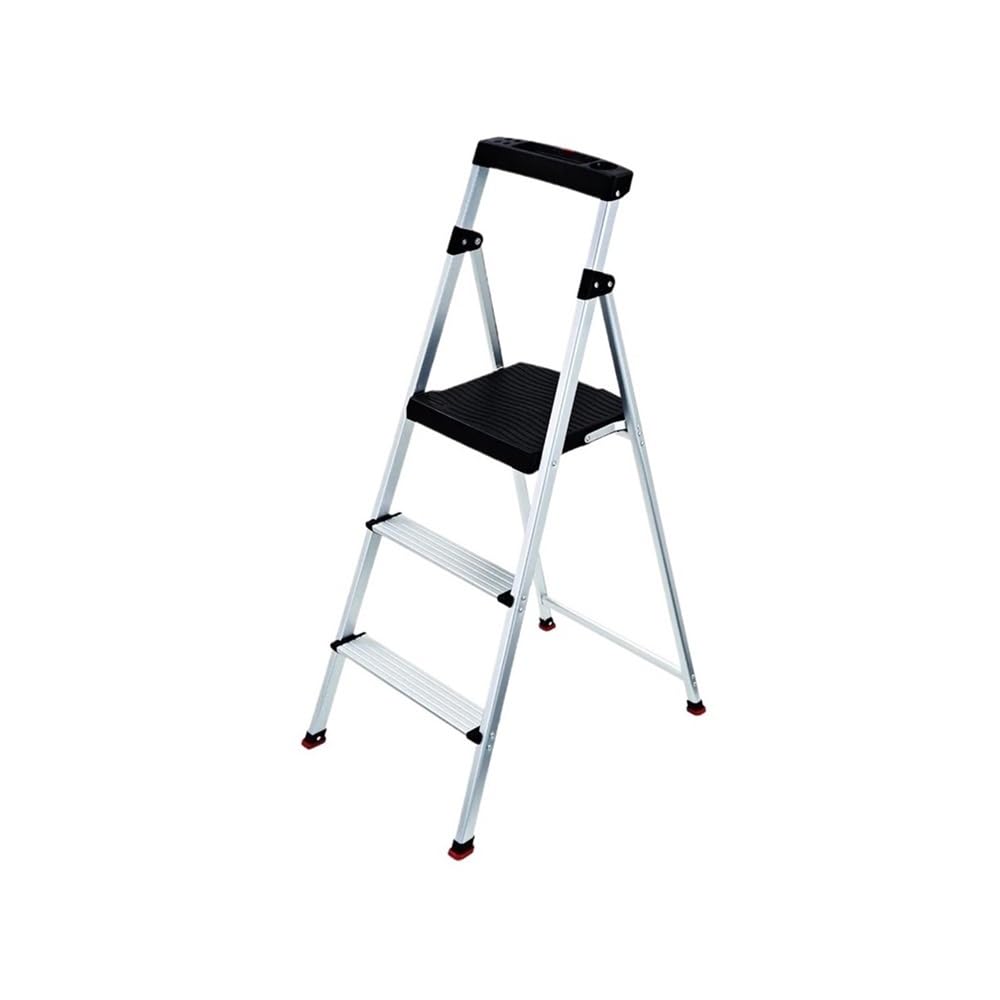 step ladder Folding Step Ladder 3 Steps Multi-Purpose Stepladder Indoor/Outdoor Foldable Platform for Kitchen, Home & Trade Use garage step ladder