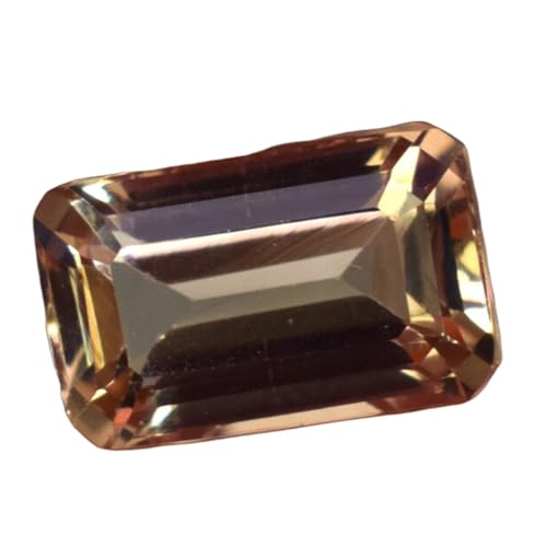 Topaze jaune naturelle émeraude à facettes l'idée parfaite pour offrir un bijou DIY
