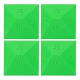 TOYANDONA 4 Stück Messerschärfwinkel Verstellbar 14° 25° aus Grünem...