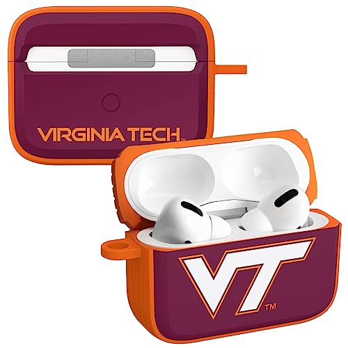 AFFINITY BANDS Virginia Tech Hokies HDX Case Cover Compatible with Apple AirPods Pro 1 & 2 (Classic)