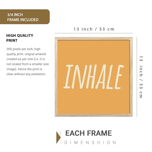 Image of Kalit Kala Decor Paintings for wall decoration with frame | Leaf Nature Paintings for living room, bedroom | Set of 4 (Art 2, Big (13x17 or 13x13))