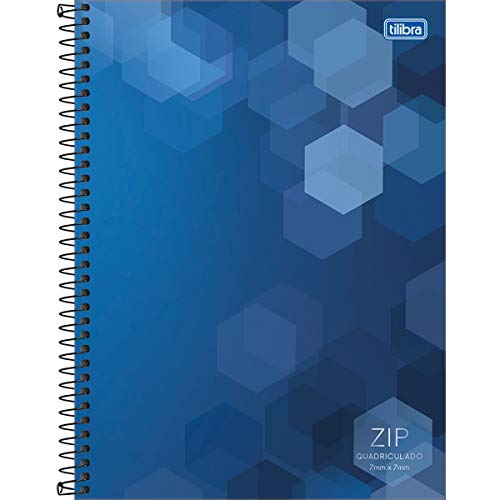 Caderno Quadriculado, Tilibra 12.725-6, Pacote com 4 Cadernos, Capas Sortidas