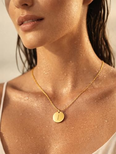 Image of Rubans Demi Fine Stainless Steel Alphabet Pendant CZ Gift for Women & Girls