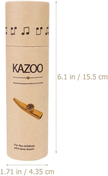 ERINGOGO 5Pcs Paper Kazoo Case Kazoo Carrier Cylinder Gift Box Music Instrument Container Orff Music Toy Supplies for Kid Beginners Adults : Musical Instruments