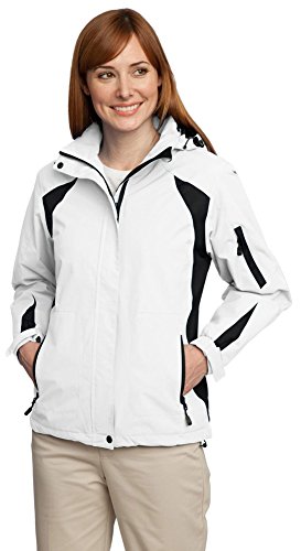 Port Authority Ladies All-Season II Jacket, XXL, White/Black