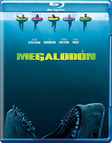 The Meg [Blu-ray] Starring Jason Statham, Li Bingbing, Rainn Wilson, Ruby Rose [Spanish Artwork] English & Spanish Audio & Subtitles
