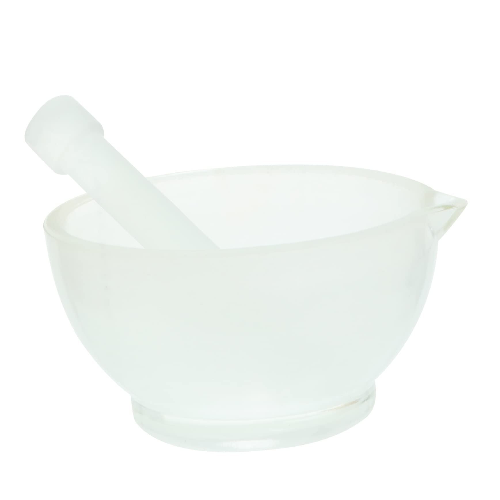 Spice Mortar 1 Set Glass Mortar Specialized Mesa para Uñas Acrílicas Sturdy Mortar and Pestle Crusher Pill Grider Bowl Pill Crusher Mini Supplies Pestle Pedestal Bowl