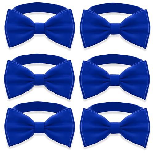 Image of Adam Young Men's Bow Ties Pre-Tied Style Formal Satin Classic Bowtie for Tuxedo Faux Silk