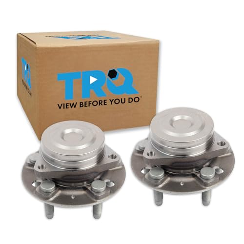 Image of TRQ 2 Piece Front Wheel Bearing & Hub Assembly Set Compatible with 2014-2016 Cadillac CTS