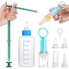 Newborn Kitten Puppy Feeding Bottles for Nursing with Replacement Nipples Pet Liquid Feeding Kit and Dog Pill Dispenser Kit