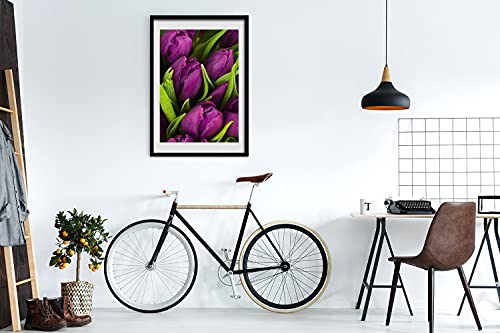 Cadre photo bois Tulup 50x70 cm pour remplacer vos murs vides par des tulipes
