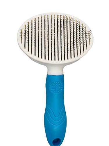 ペット用ブラシ ワンプッシュで抜け毛除去 ペットマッサージ ペット用スリッカーブラシ ワンプッシュで抜け毛除去 犬 猫用 毛取りブラシセルフクリーニング ブラシネコ用 犬用 长毛 短毛 wwyy