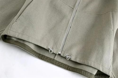 Women Vintage Chic Zipper Hooded Warm Outwears With Pockets2