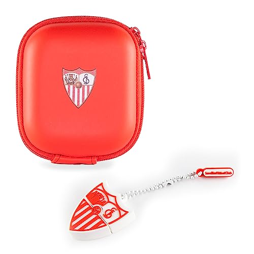 Pack Sevilla FC   Incluye Funda Universal Tamaño S y Pendrive de 32 GB   Escudo y Colores del Club   Ideal para Llevarlo Contigo en Todo Momento   Producto Oficial del Equipo