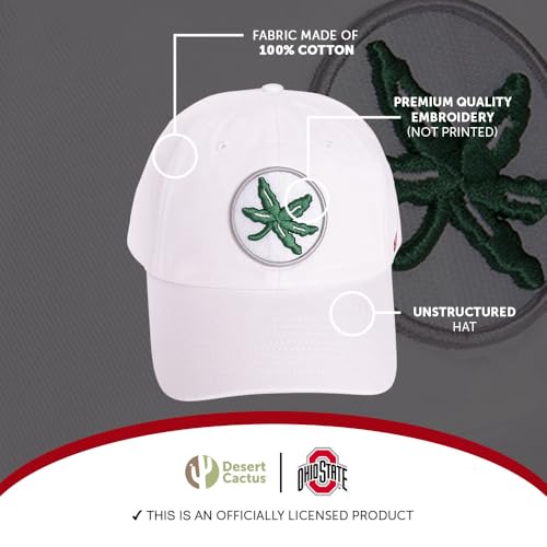 Gorra bordada The Ohio State University para adultos miniatura 4