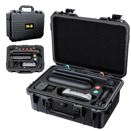 Image of Auarte [Super Hard] Carrying Case for Nintendo Switch 2 / OLED /Switch 1, All in One Professional Waterproof Travel Storage Bag for Switch 2 Console, Pro Controller & Accessories