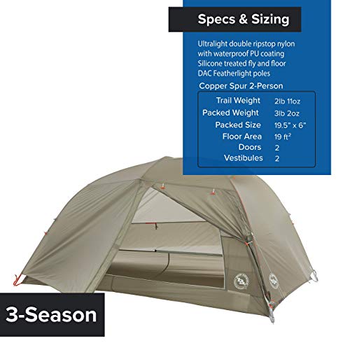 Big Agnes Copper Spur HV UL 2-Person Ultralight Tent