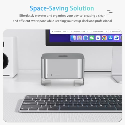 Support aluminium pour Mac mini M2 et Mac Studio : refroidissement et stabilité optimisés - 5