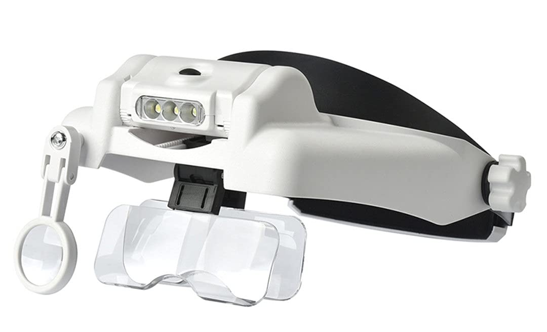 Loupe à bandeau d'horloger pour illuminer vos sessions de modélisme et de soudure