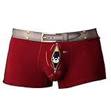 Vividda Uomo Confortevoli Pantaloncini Stretch Boxer uccello sveglio stampati Trunks mutandine Biancheria intima