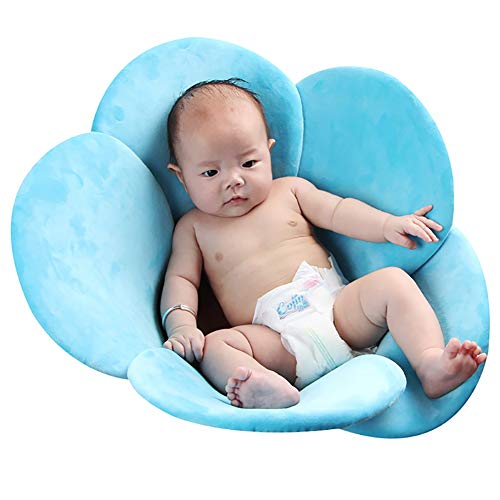 Kidoll Newborn Baby Boys Girls Foldable Soft Flower Petal Shape Bathtub Pad Infant Shower Support Cushion Mat 0-3T #TOP2