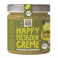 Naughty Nuts Happy Pistazien Crem – Vegane, 100% Natürlich, Ohne Palmöl & Zucker - 200 g