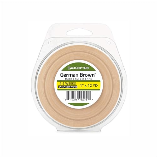 Image of SAFEHOLD German Brown Wig Tape Waterproof Sweat Resistant 1 Inch 12 Yards | Skin safe wig tape provides waterproof long hold with easy application and removal for hair systems