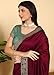 Dupion Silk Saree With Rich Border and Unstitched Brocade Blouse (WINE)