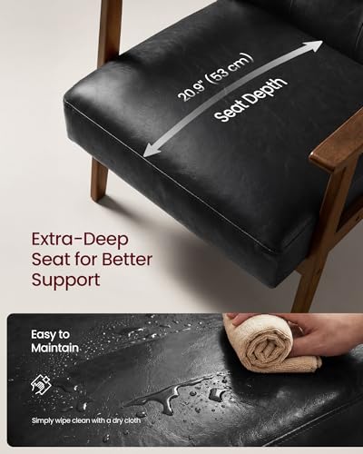 VASAGLE PU Leather Accent Chair