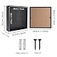 FramePro Bilderrahmen für Ticket Shadow Box 3D Rahmen zum Befüllen Tiefer Aufbewahrungsboxen Glasscheibe Holz Objektrahmen DIY Vitrine Muscheln Flugtickets Fotorahmen Memorabilia Schwarz 20 x 20 cm