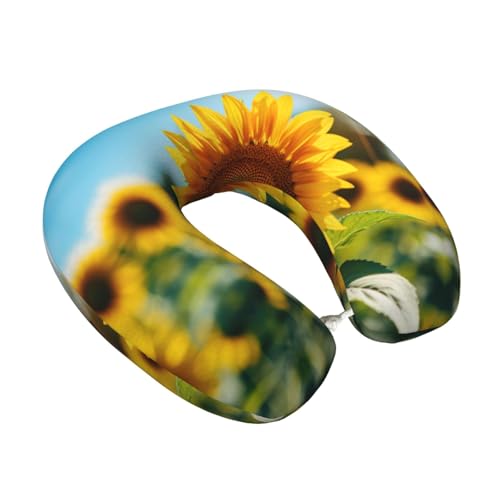 Almohada de espuma viscoelástica tamaño único cuello U miniatura 2