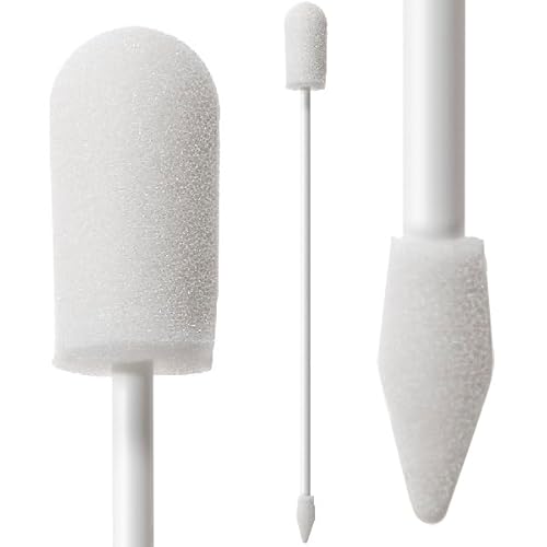 Swab-its® Double-Ended Foam Mitt Swabs – 5.84” Polypropylene Handle | Lint-Free, Reusable Industrial Cleaning & Application Swabs | Bag of 500 | Replaces 71-4543 (71-7337)