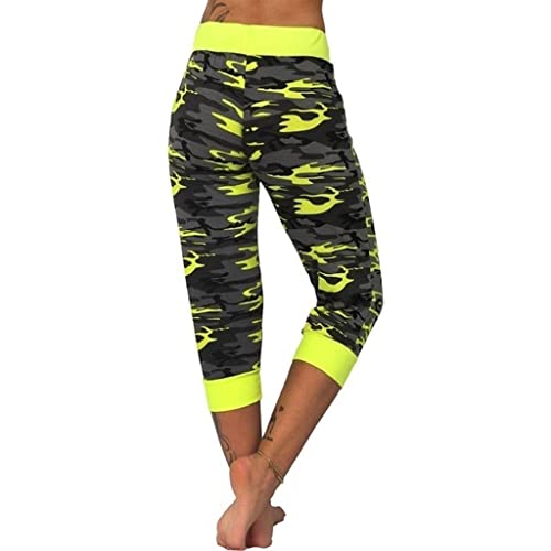 Cargo Yoga Capris Women's Summer Workout Relax Fit Super Soft Cargo Yoga Pants Wide Leg Palazzo Pants With Pockets #TOP6