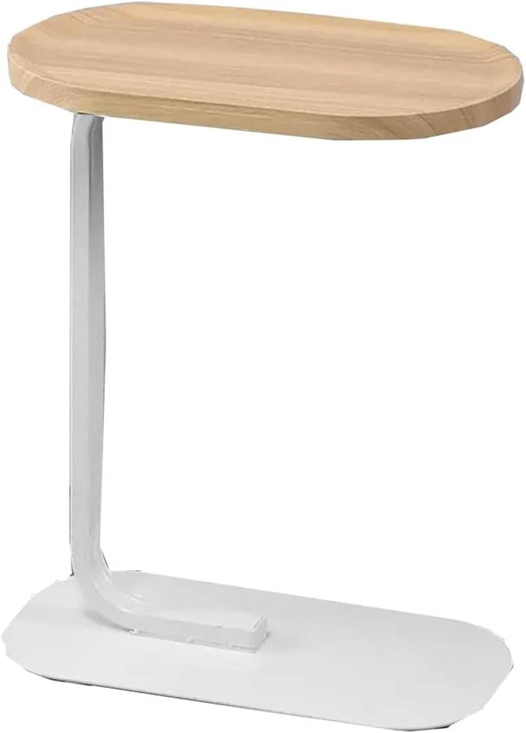Narrow Round Bedside Table with Flip Top Tray for Snacks & Drinks – Perfect Living Room or Bedroom Stylish Functional Nightstand Small Spaces