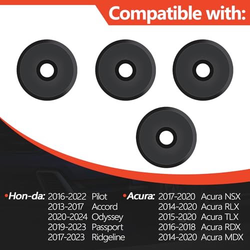 Image of 4Pcs Engine Cover Rubber Mount Insulator Fits for 2013-2017 Hon-da Accord 2020-2024 Odyssey 2014-2020 Acura MDX RLX 2016-2018 RDX Replaces 17122-5G0-A00 171225G0A00