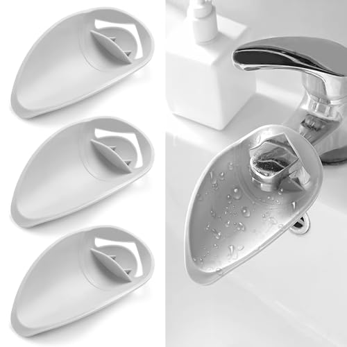 Image of 3Pcs Faucet Extender for Toddlers, Adjustable Faucet Extender for Bathroom Sink, Splash Proof Faucet Extender for Children's Hand Washing, Tooth Brushing