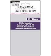 190mm x 126mm card sleeves Amazon.com: Sleeve Kings Standard Card Sleeves – 110 Count, Clear 60 Micron  Thickness, Large Size (76 x 102 mm), Compatible with Hogwarts Battle & More  – SKU: SKS-8828 : Toys & Games
