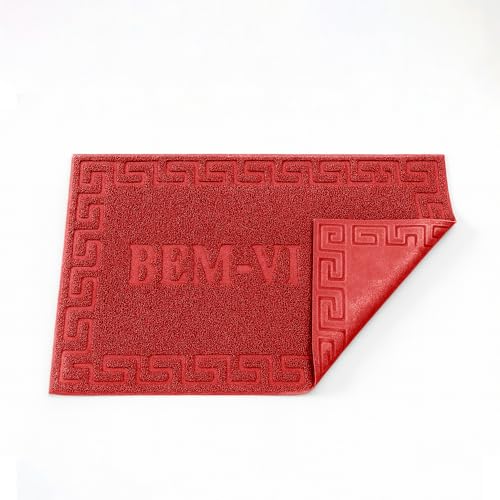 Kit Tapetes Capacho Emborrachado Bem Vindo Porta Entrada Casa Apa...