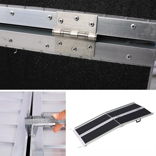Rampas para autos, rampas de carga, rampas de aluminio portátiles y plegables, para escalones, camionetas y puertas, capacidad de 600 libras miniatura 6