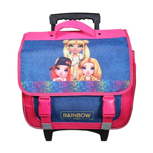 Cartable à roulettes 38 cm Rainbow High Multicolore
