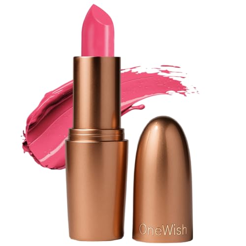 Image of One Wish Creamy Matte Lipstick Long Lasting for Women - Chill Pink Shade 16 | Full Coverage | Creamy Formula | No Flaky Lips | No Dryness | Vitamin E, Almond Oil & Shea Butter for Moisturising Lip | 8 Hrs Lasting | Smooth Finish | 3.8 gm