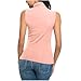 Womens Mock Turtleneck Tank Tops Slim Fit Stretch Sleeveless Underscrubs Basic Casual Workout Thermal Layer Tee Shirts B-Pink