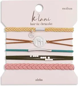 K'lani Hair Tie Bracelets for Women - Elastic Hair Bands That Double as Stylish Jewelry - Discover - Small