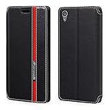 for Sony Xperia Z5 Premium Case, Fashion Multicolor Magnetic Closure Leather Flip Case Cover with Card Holder for Sony Xperia Z5 Premium (5.5”)