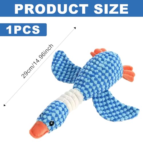 Calming Wild Geese Toy for Dog Squeaky Interactive Plush Toy Quack-Quack Chew Toy Soft Stuffed Calming Dog Toy for Anxious Dogs Pet Calming Pillow For Puppies Small Medium Dogs (Wild Geese) - Image 3