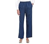 Alfred Dunner Petites' Denim Pull-on Pants 14P Short