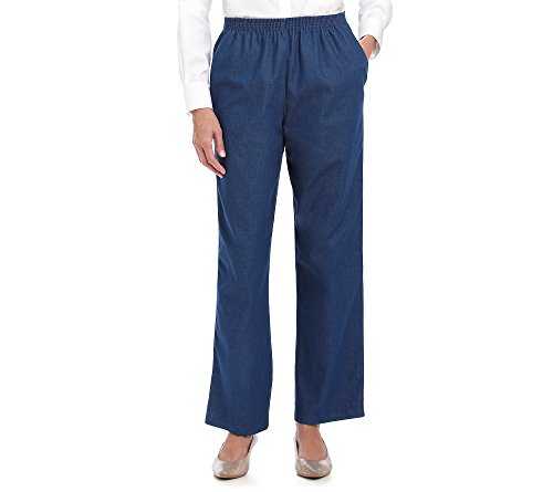 Alfred Dunner Petites' Denim Pull-on Pants 14P Short