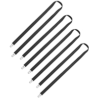 Mitten Clip Elastiche Per Guanti MAGARROW – 4 Pezzi, Cinghie Regolabili Con Clip In Metallo Per Bambini E Ragazze, Antismarrimento Per Guanti E Cappelli (Nero)