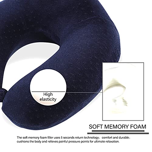 Almohada espuma memoria tamaño 30x30x14 cm para viaje miniatura 4